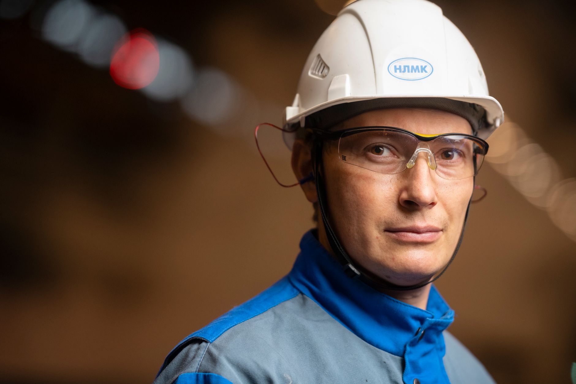 Engineer on an industrial factory floor